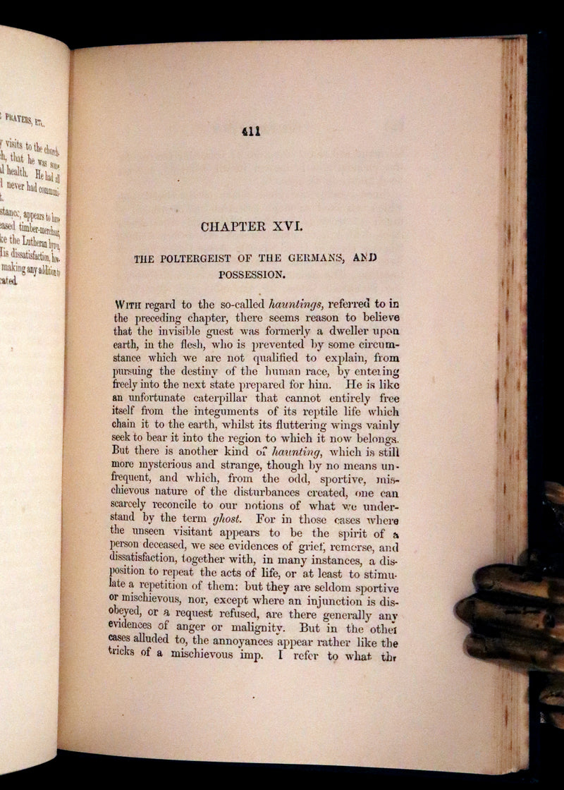 1890 Scarce Victorian Book - The Night Side of Nature or Ghosts and Ghost Seers. Poltergeist.