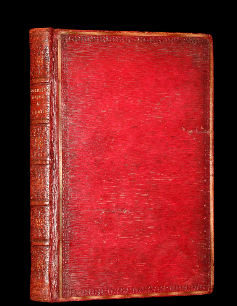 1816 Scarce Book -The Dance of Death, Danse Macabre by Hans Holbein, Color illustrated.