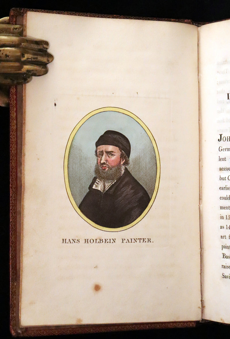 1816 Scarce Book -The Dance of Death, Danse Macabre by Hans Holbein, Color illustrated.