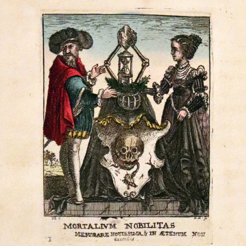 1816 Scarce Book -The Dance of Death, Danse Macabre by Hans Holbein, Color illustrated.