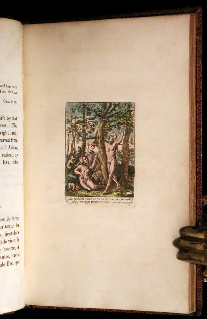 1816 Scarce Book -The Dance of Death, Danse Macabre by Hans Holbein, Color illustrated.