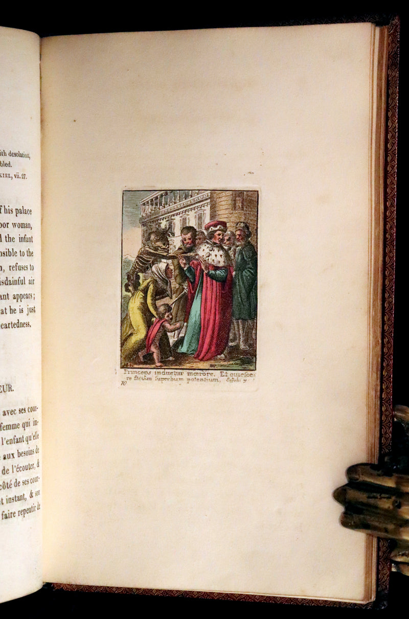 1816 Scarce Book -The Dance of Death, Danse Macabre by Hans Holbein, Color illustrated.