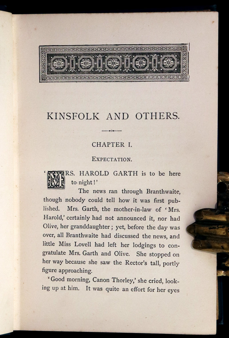 1891 Rare Victorian First Edition - Kinsfolk and Others by Margaret Roberts.