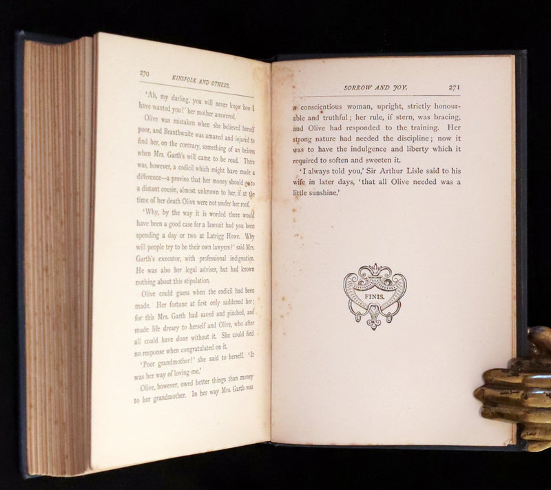 1891 Rare Victorian First Edition - Kinsfolk and Others by Margaret Roberts.