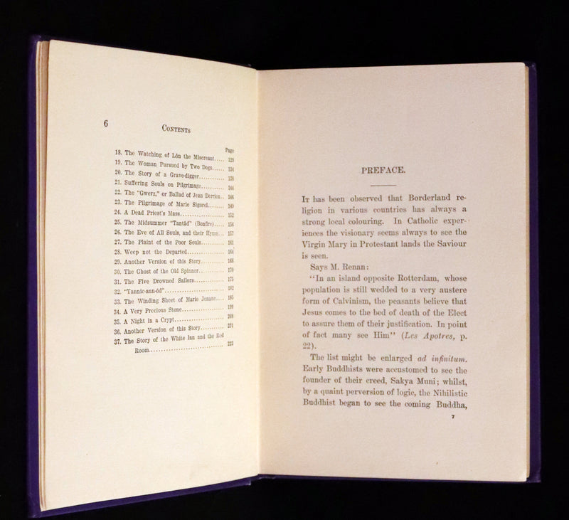 1900 Scarce First US Edition - DEALINGS WITH THE DEAD, Narratives From "La Légende de la Mort en Basse Bretagne"