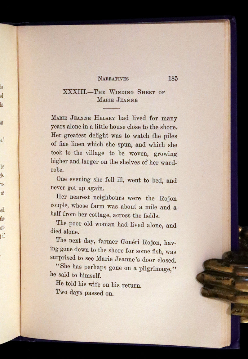 1900 Scarce First US Edition - DEALINGS WITH THE DEAD, Narratives From "La Légende de la Mort en Basse Bretagne"