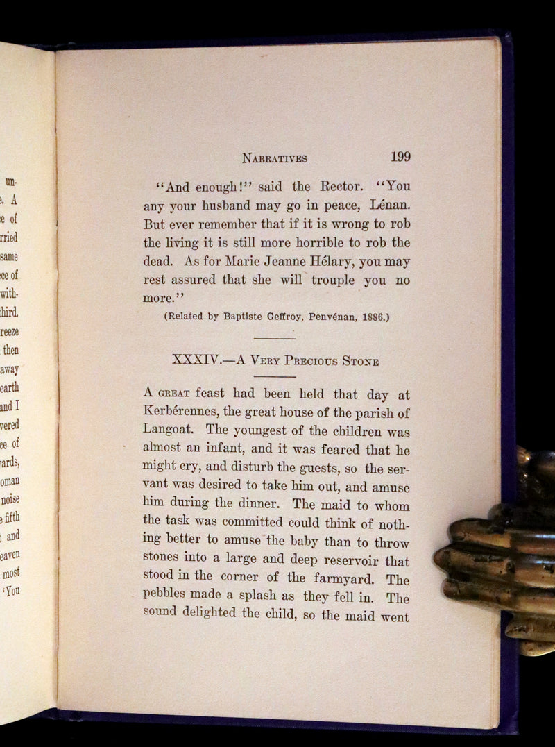 1900 Scarce First US Edition - DEALINGS WITH THE DEAD, Narratives From "La Légende de la Mort en Basse Bretagne"
