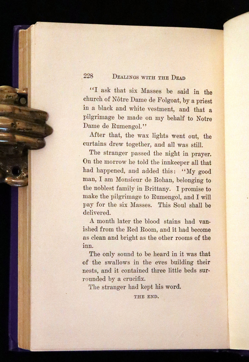 1900 Scarce First US Edition - DEALINGS WITH THE DEAD, Narratives From "La Légende de la Mort en Basse Bretagne"