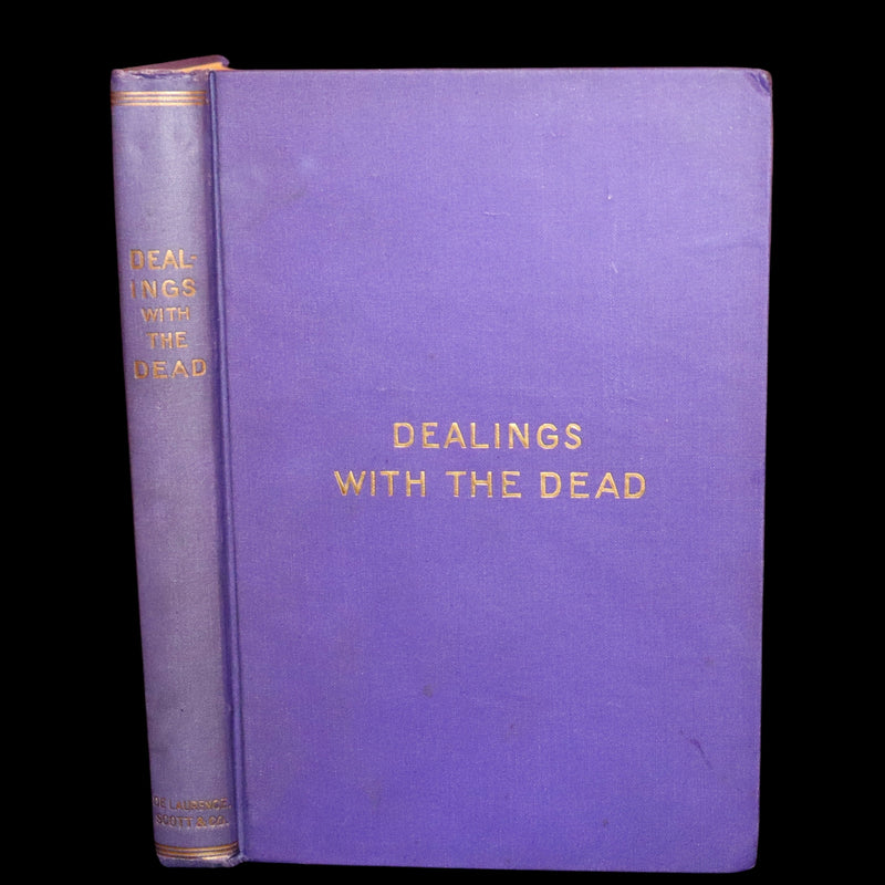 1900 Scarce First US Edition - DEALINGS WITH THE DEAD, Narratives From "La Légende de la Mort en Basse Bretagne"