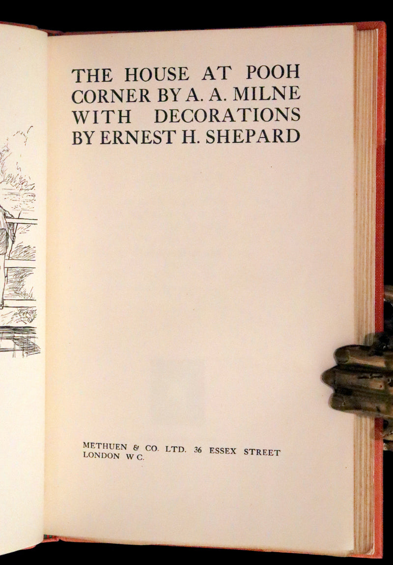 1928 First UK Edition - A. A. Milne & Ernest H. Shepard - The HOUSE at POOH CORNER.