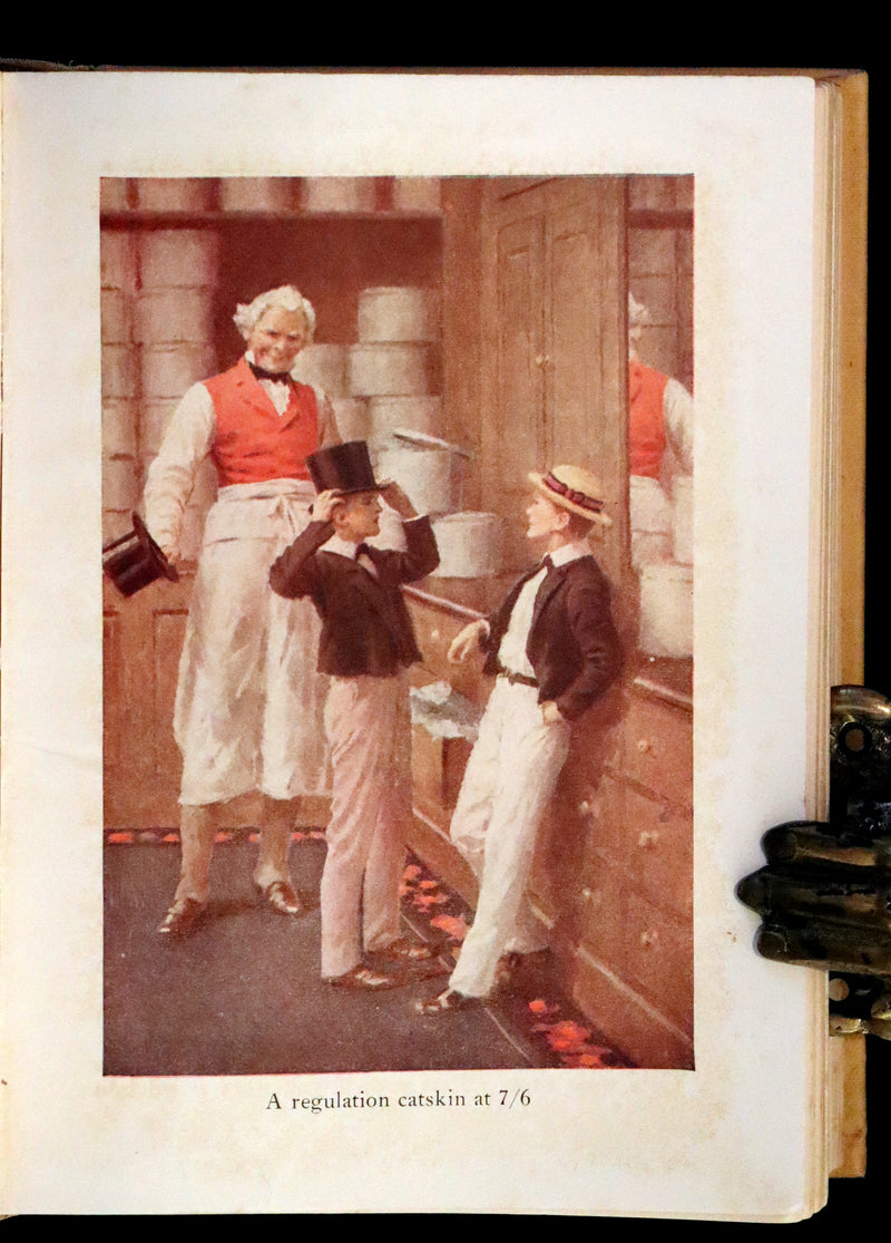 1923 Rare Book - Tom Brown's School Days illustrated by Percy Tarrant.