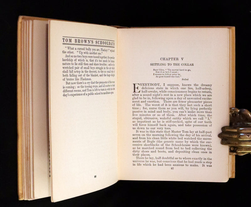 1923 Rare George W. Jacobs Edition - Tom Brown's School Days illustrated by Percy Tarrant.