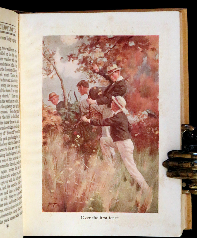 1923 Rare George W. Jacobs Edition - Tom Brown's School Days illustrated by Percy Tarrant.
