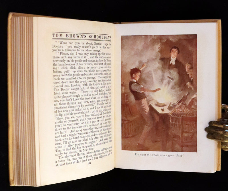 1923 Rare Book - Tom Brown's School Days illustrated by Percy Tarrant.