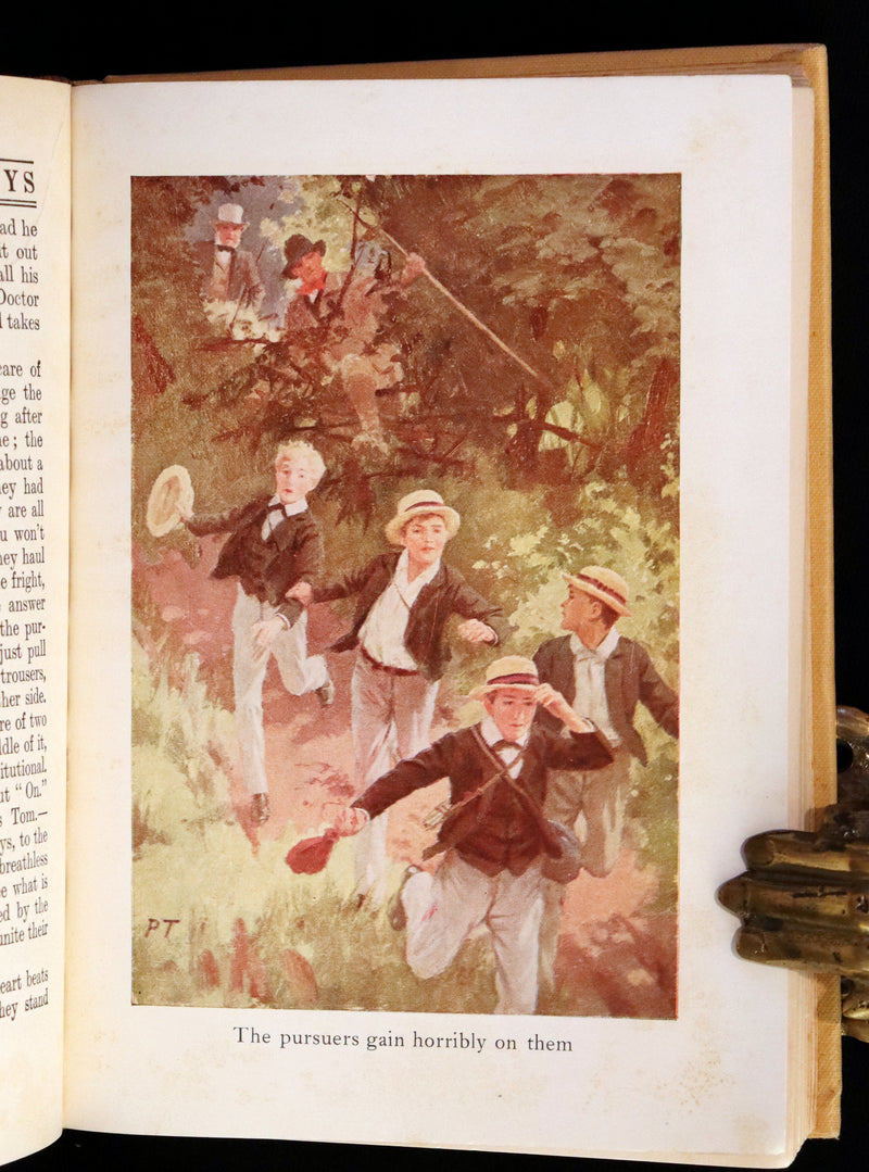 1923 Rare Book - Tom Brown's School Days illustrated by Percy Tarrant.