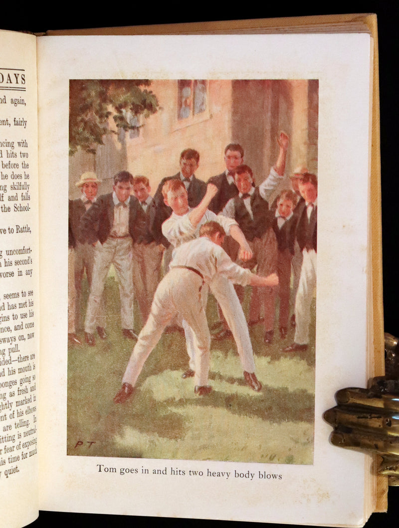1923 Rare Book - Tom Brown's School Days illustrated by Percy Tarrant.