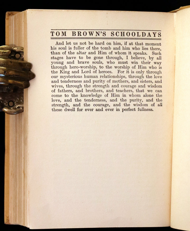 1923 Rare Book - Tom Brown's School Days illustrated by Percy Tarrant.