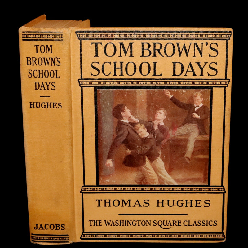 1923 Rare George W. Jacobs Edition - Tom Brown's School Days illustrated by Percy Tarrant.