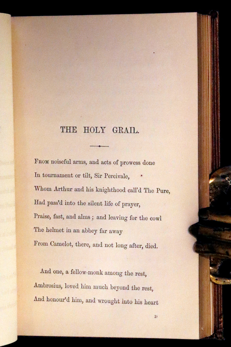 1870 Rare First Edition - Legend of King Arthur & The Holy Grail by Alfred Tennyson.