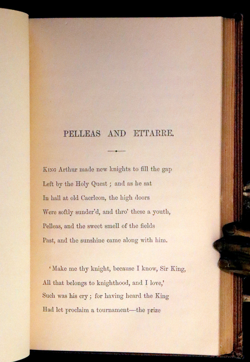 1870 Rare First Edition - Legend of King Arthur & The Holy Grail by Alfred Tennyson.
