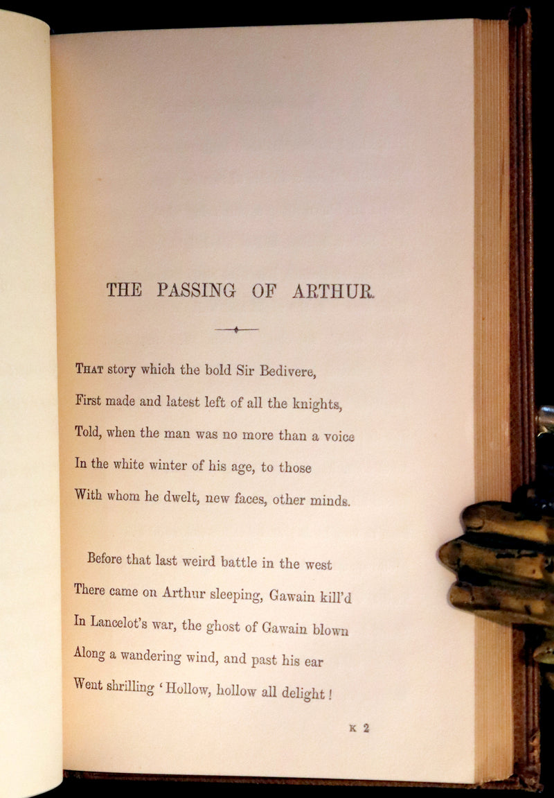 1870 Rare First Edition - Legend of King Arthur & The Holy Grail by Alfred Tennyson.