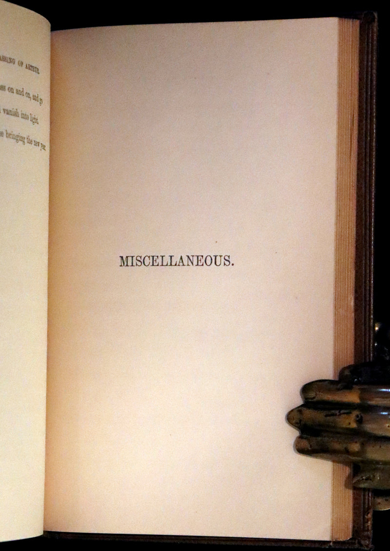 1870 Rare First Edition - Legend of King Arthur & The Holy Grail by Alfred Tennyson.
