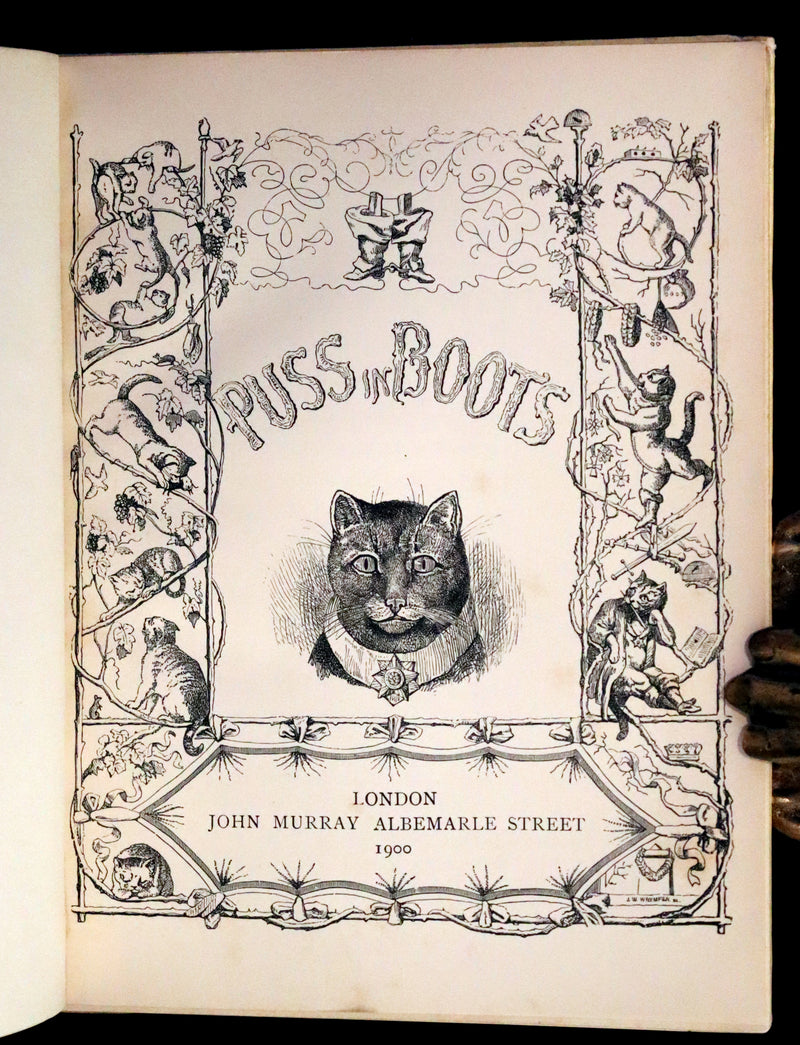 1900 Scarce First Color Edition - Puss in Boots Drawn by Otto Speckter.