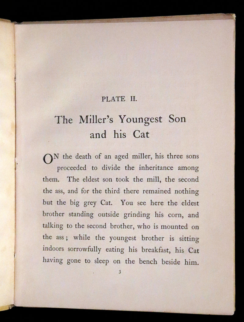 1900 Scarce First Color Edition - Puss in Boots Drawn by Otto Speckter.