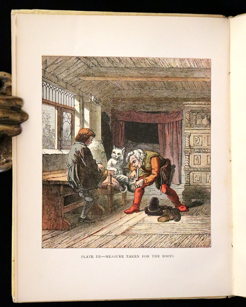1900 Scarce First Color Edition - Puss in Boots Drawn by Otto Speckter.