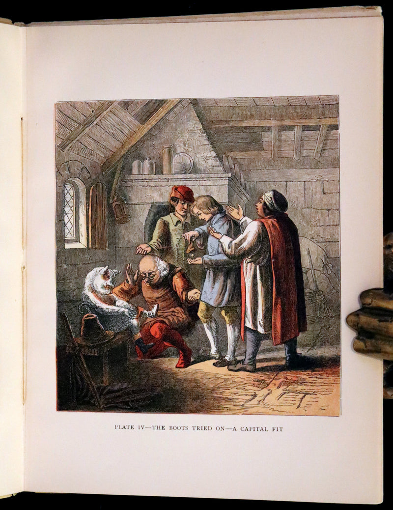 1900 Scarce First Color Edition - Puss in Boots Drawn by Otto Speckter.