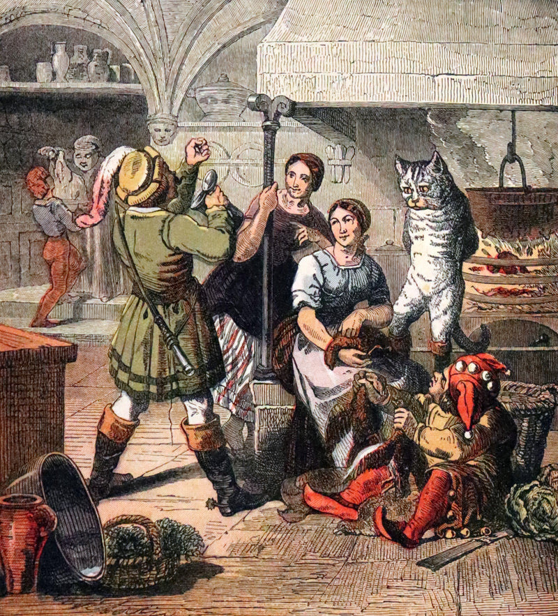 1900 Scarce First Color Edition - Puss in Boots Drawn by Otto Speckter.