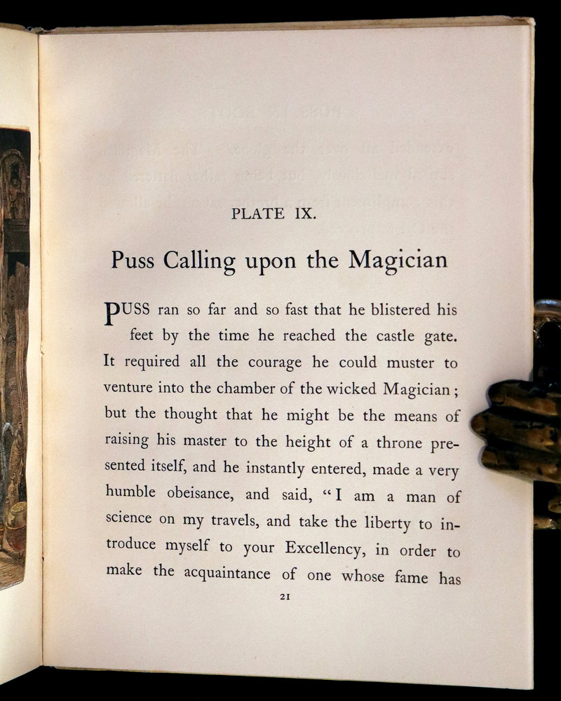 1900 Scarce First Color Edition - Puss in Boots Drawn by Otto Speckter.