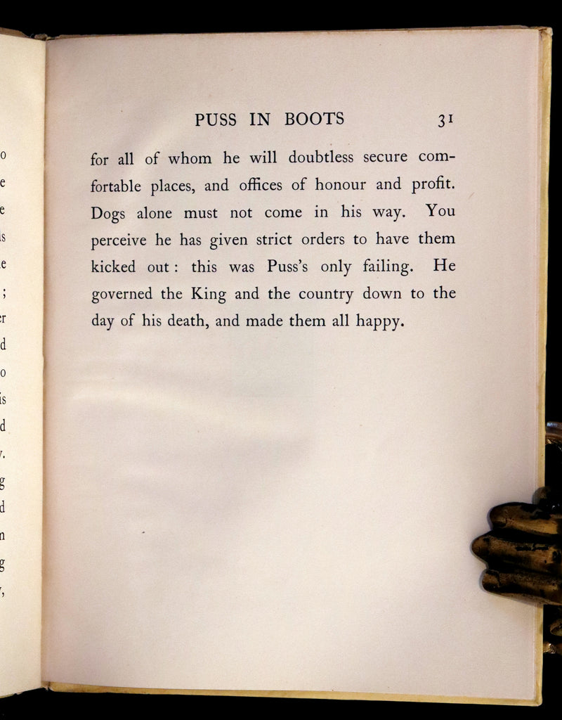 1900 Scarce First Color Edition - Puss in Boots Drawn by Otto Speckter.