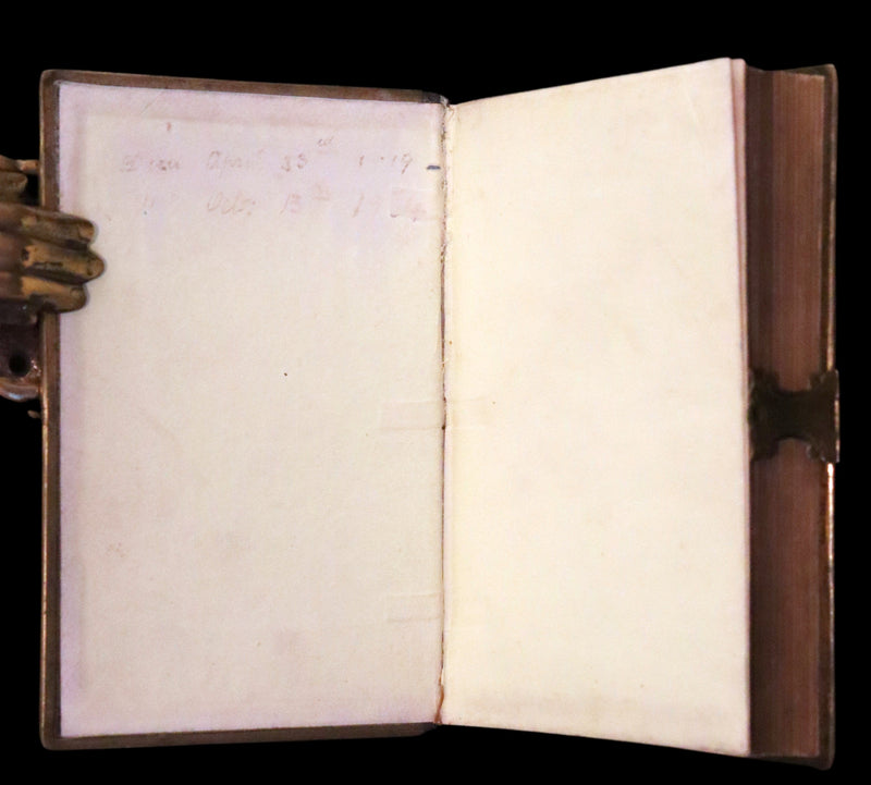 1866 Rare Book bound by Watkins - HOLY BIBLE,  OLD AND NEW TESTAMENTS. Clasp.