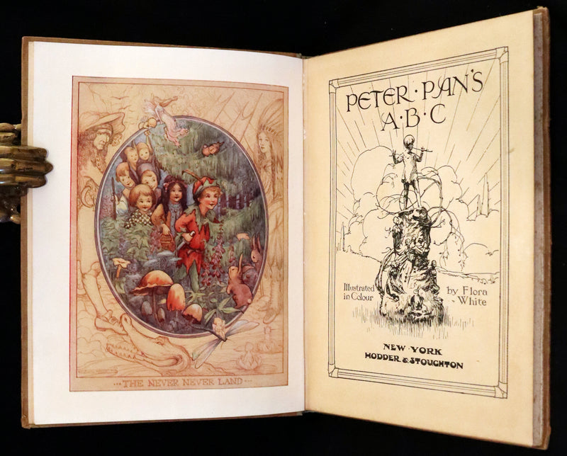 1913 Rare First Edition  - Peter Pan's ABC Illustrated in Colour by Flora White.