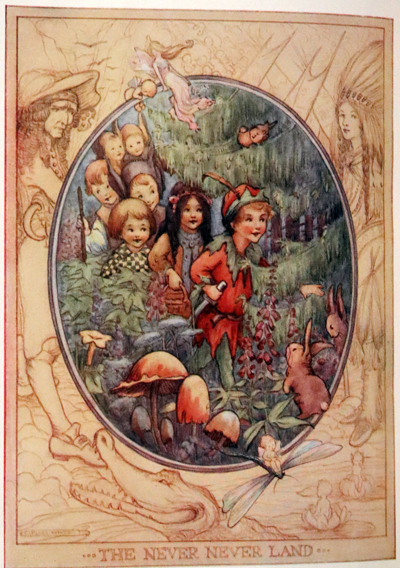 1913 Rare First Edition  - Peter Pan's ABC Illustrated in Colour by Flora White.