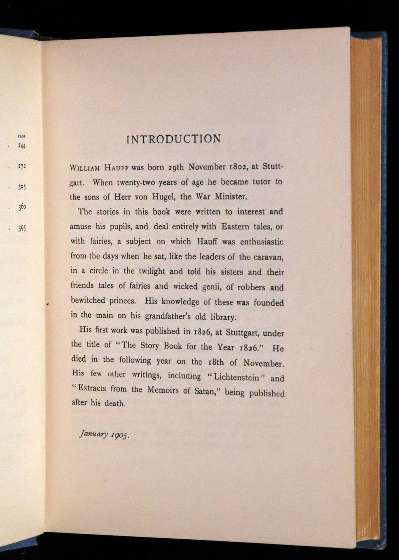 1905 Scarce First Edition illustrated by Dorothy Morris. - HAUFF'S Fairy Tales.