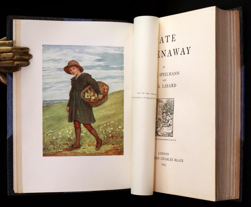 1905 Beautiful Book bound by Bayntun - KATE GREENAWAY by Spielmann and Layard.