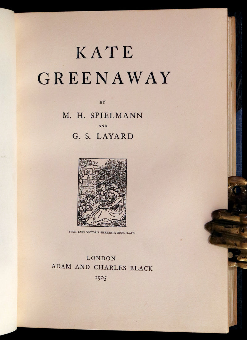 1905 Beautiful Book bound by Bayntun - KATE GREENAWAY by Spielmann and Layard.