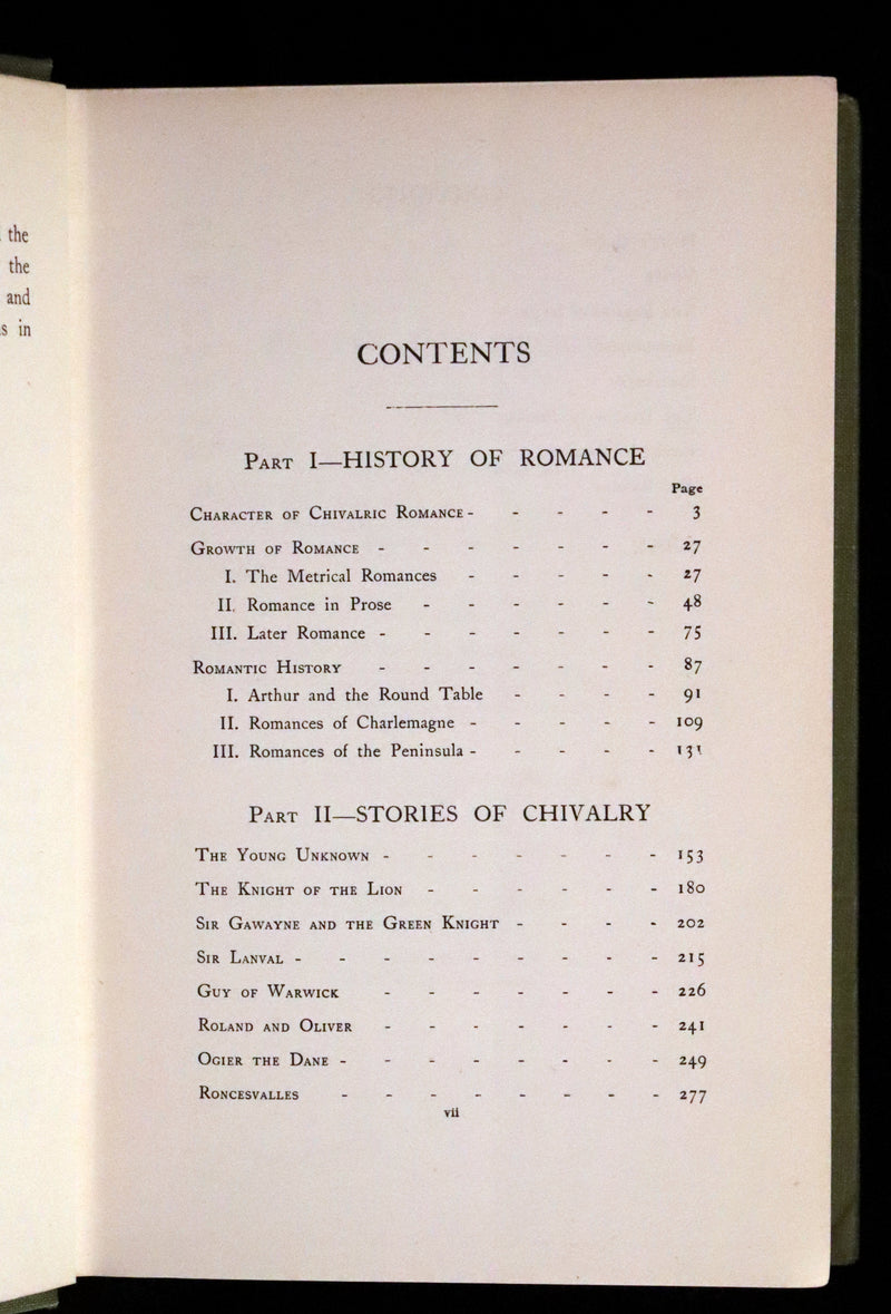 1912 Rare Book - ROMANCE and LEGEND of CHIVALRY by A. R. Hope Moncrieff.