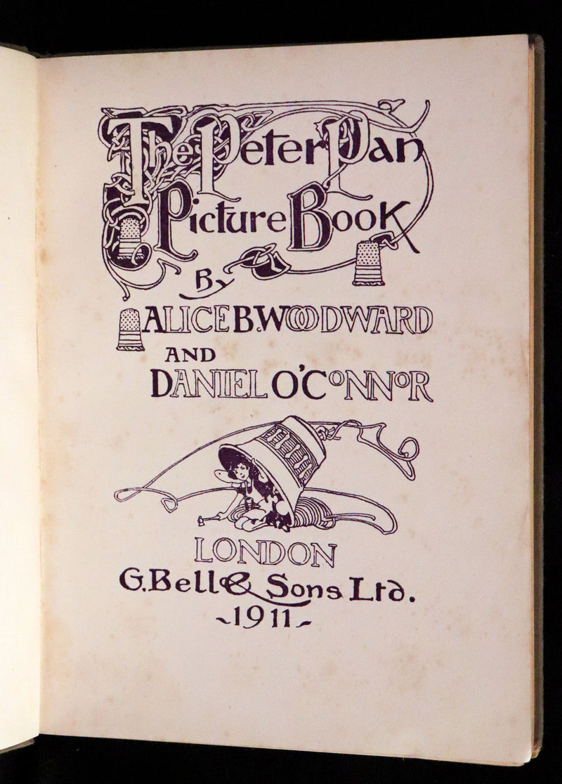 1911 Rare Book  - The Peter Pan Picture Book by Alice B. Woodward and Daniel O'Connor.