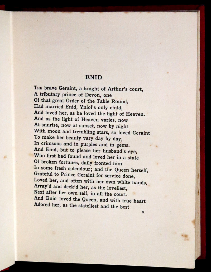 1911 Rare Edition Illustrated by Pre-Raphaelite Eleanor Fortescue Brickdale - Idylls of the  King Arthur.