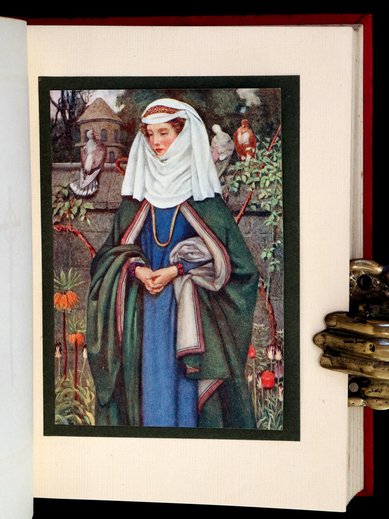 1911 Rare Edition Illustrated by Pre-Raphaelite Eleanor Fortescue Brickdale - Idylls of the  King Arthur.