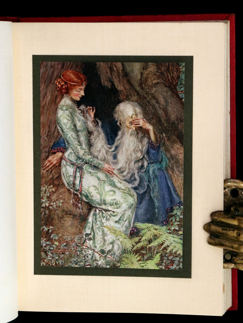 1911 Rare Edition Illustrated by Pre-Raphaelite Eleanor Fortescue Brickdale - Idylls of the  King Arthur.