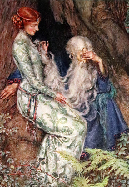 1911 Rare Edition Illustrated by Pre-Raphaelite Eleanor Fortescue Brickdale - Idylls of the  King Arthur.