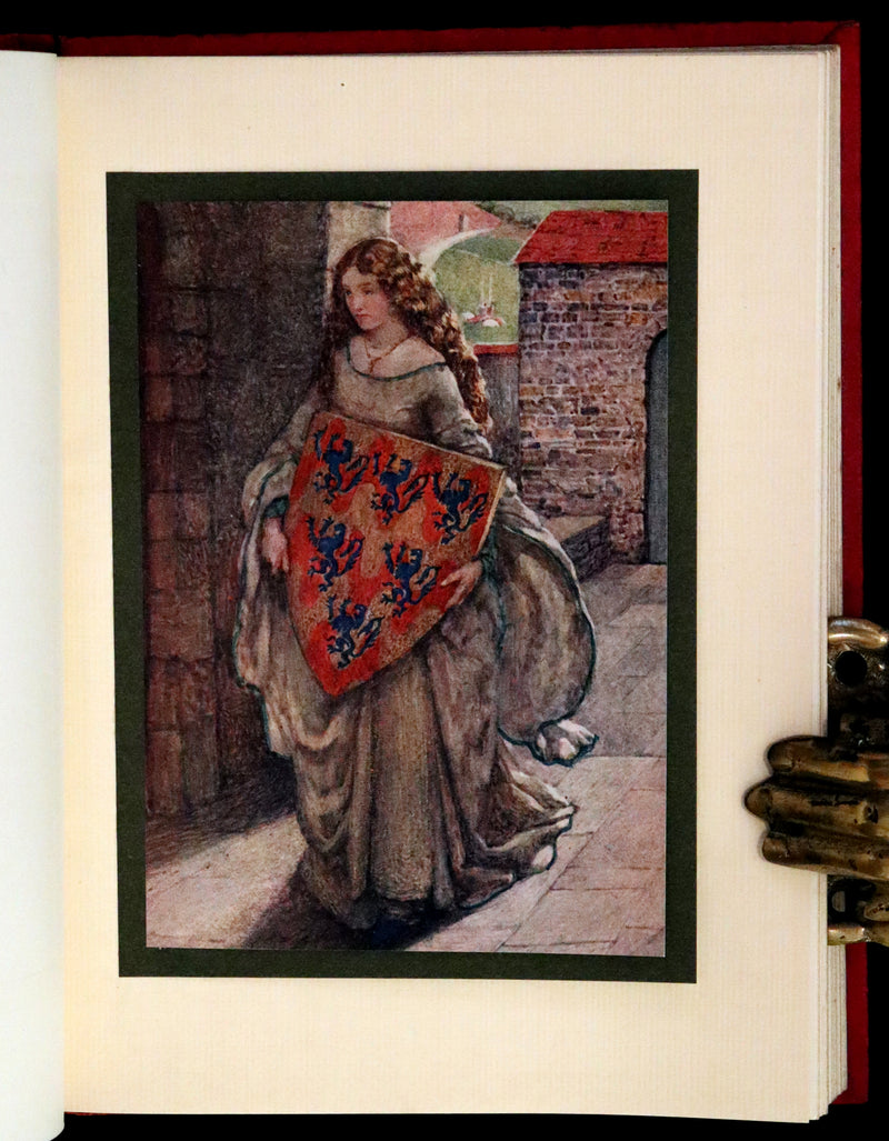 1911 Rare Edition Illustrated by Pre-Raphaelite Eleanor Fortescue Brickdale - Idylls of the  King Arthur.