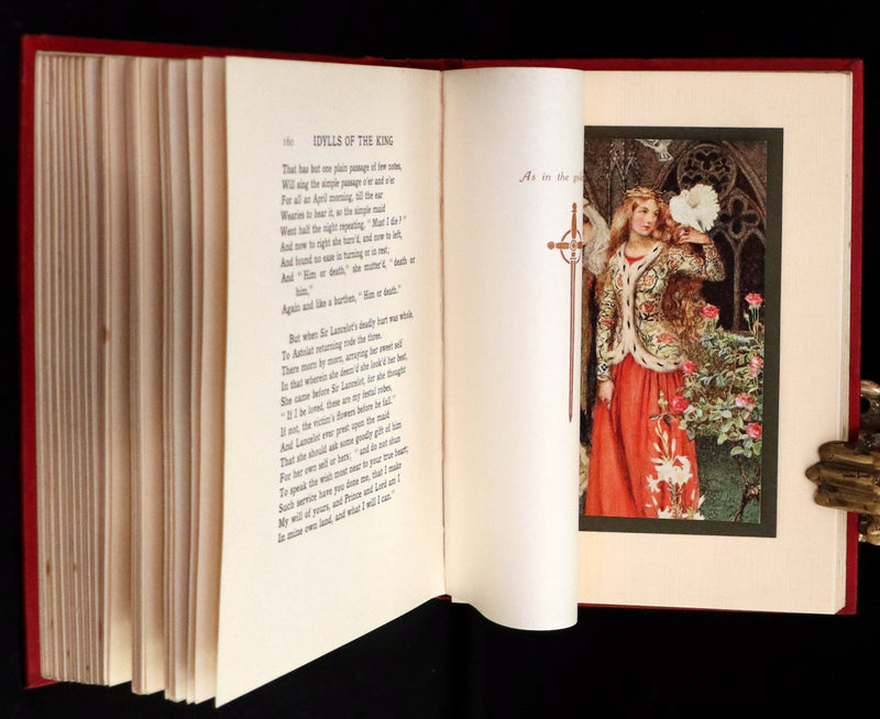 1911 Rare Edition Illustrated by Pre-Raphaelite Eleanor Fortescue Brickdale - Idylls of the  King Arthur.