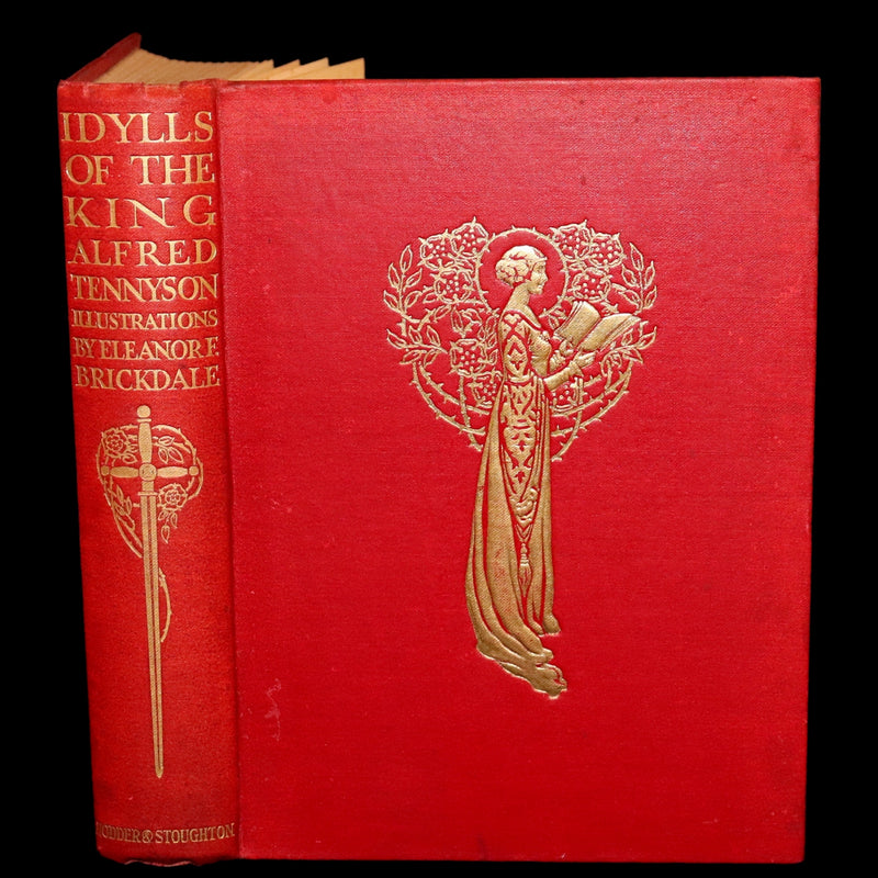 1911 Rare Edition Illustrated by Pre-Raphaelite Eleanor Fortescue Brickdale - Idylls of the  King Arthur.