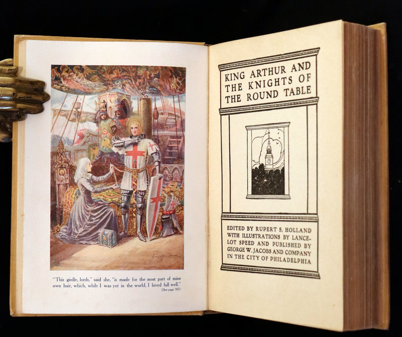 1919 Rare First Illustrated Edition by Lancelot Speed - King Arthur & the Knights of the Round Table.