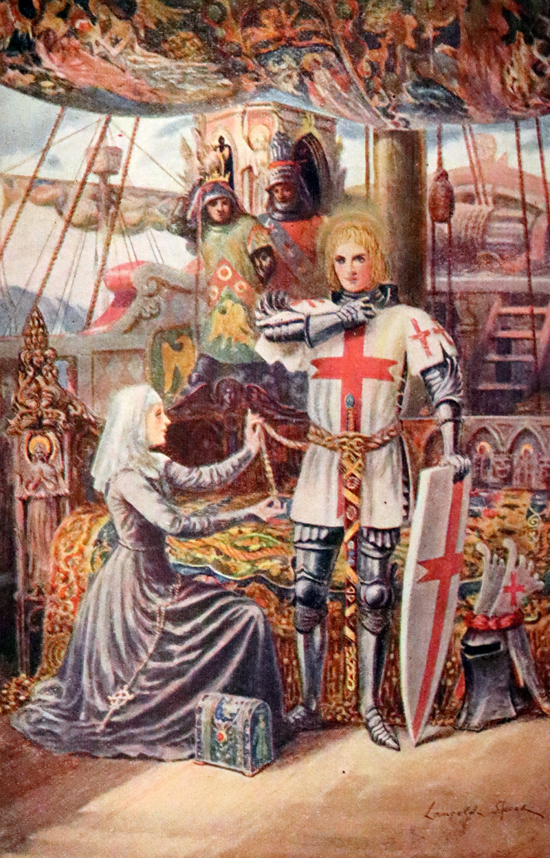 1919 Rare First Illustrated Edition by Lancelot Speed - King Arthur & the Knights of the Round Table.